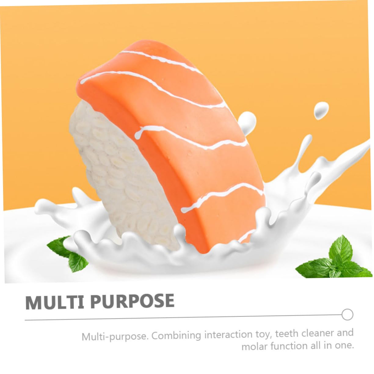 ABOOFAN 9piezas Juguetes Interactivos para Perros Molar Sushi De Caucho Resistente para Cachorros y Mascotas Juguetes Divertidos para Masticar y Jugar