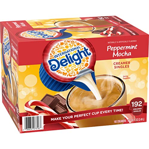 Image of International Delight Coffee Creamer, Serving Size Pods, Peppermint Mocha, 192 Count (Pack of 1)