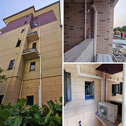 TAKTOPEAK 4 inch 17 Ft PVC Decorative Pipe Line Cover Kit for Ductless