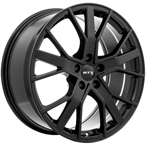 RTX BRUMEN Custom Wheel - 20x9, 35 Offset, 5x112 Bolt Pattern, 66.6mm Hub - Gloss Black Rim