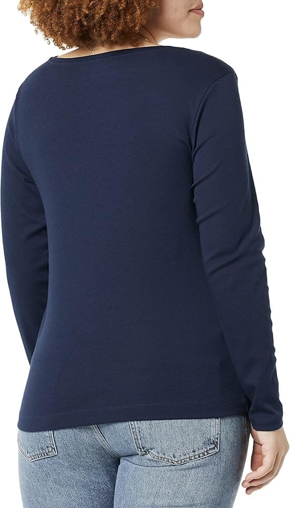 Amazon Essentials Women's Slim-Fit Long Sleeve Square Neck T-Shirt - Image 4