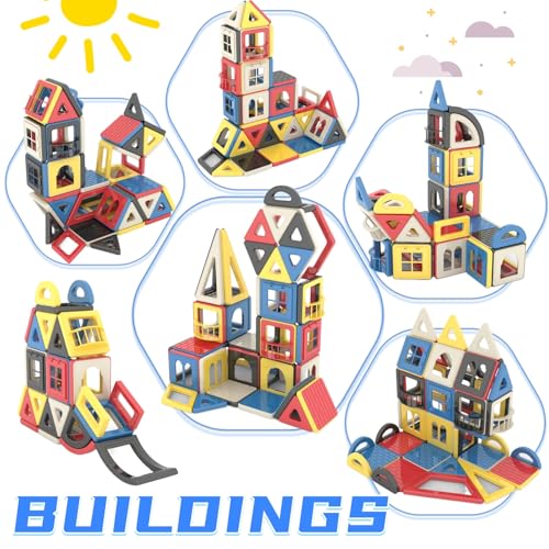 Blocs de construction magnétiques éducatifs et jouets de construction STEM 3-8 ans