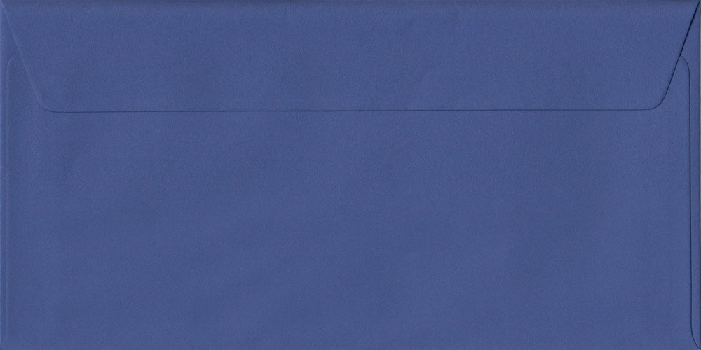 Iris Blue DL 110mm x 220mm Self Seal Colour Business Envelopes 100gsm (Pack of 100)
