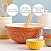 Mason Cash Home to Roost Mixing Bowl | 24cm Earthenware Bowl with Embossed Hen & Cockerel Design | Classic Bakeware for Dough, Pastry & Cake Mixing | Dishwasher & Freezer Safe