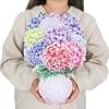 Pop Up CardsPurple Hydrangea12 Inch Forever Flower Bouquet 3D Popup Greeting Cards With Blank Note Card and EnvelopePerfect For Birthday Christmas Thanksgiving DayMothers Day Gifts