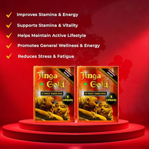 Image of Ayurvedic Power Capsules for Energy & Stamina - Herbal Supplement for Men - 8 Capsules (Pack of 2)