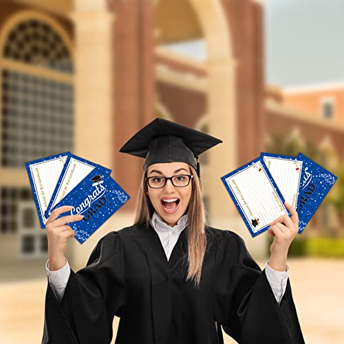 Image of Graduation Wish & Advice Cards - 50PCs Graduate Party Supplies Advice Card for Class of 2026 Graduations Party, Graduate Favors Cards for High /College /Senior School