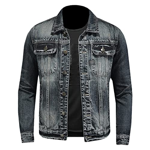 Veste en jean homme XL ajustée pour valoriser la silhouette