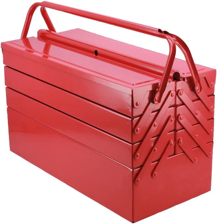 Laser 3486 Tool Box - 7 Tray 425mm (17"), Red