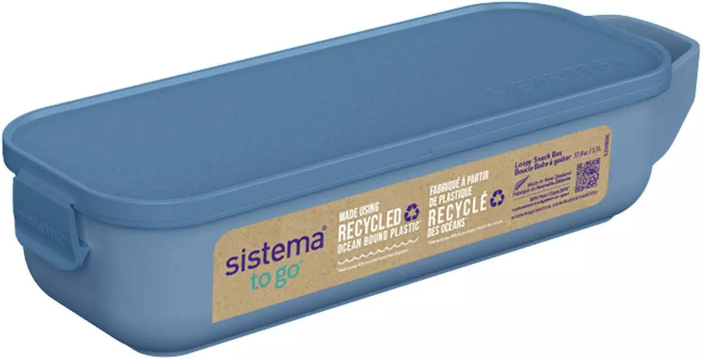 Sistema Ocean Bound Plastic Slide N Snack Container | 445 mL Food ...