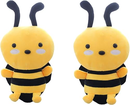 2 piezas de animales de peluche de abejorros suaves para decoración de fiesta, 7.9 pulgadas