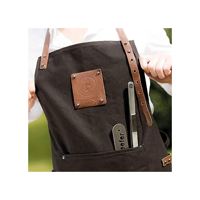 Beefer Grillschrze Aus Stoff Mit Leder Elementen