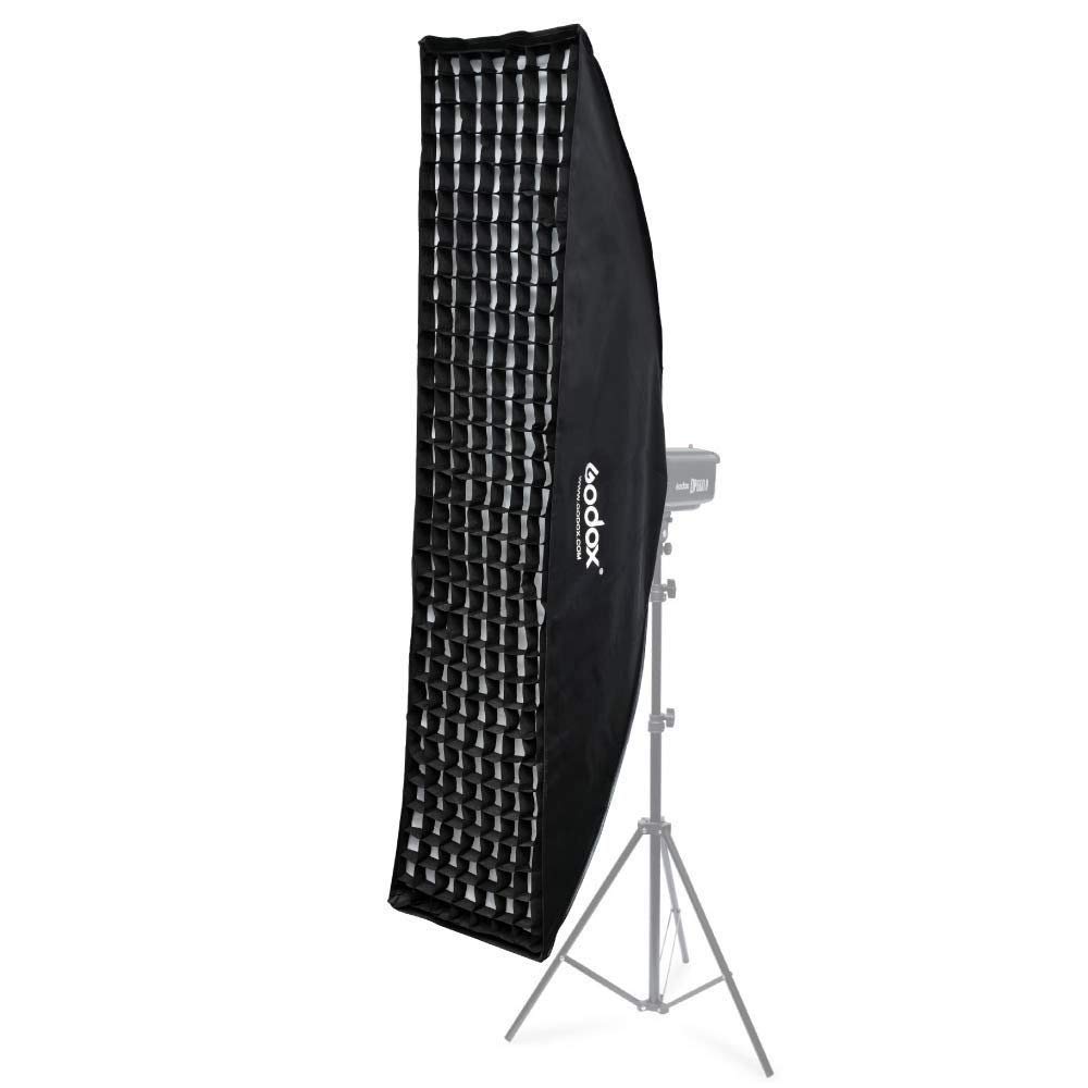 Godox - Caja de Burbujas Rectangular (40 x 180 cm, con Rejilla de Nido de Abeja para Flash de Estudio