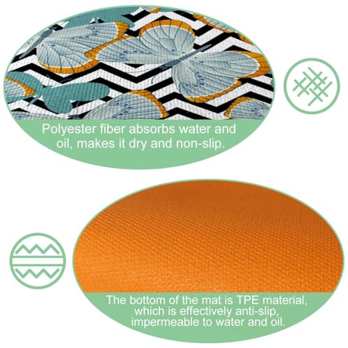 Tapis de couloir absorbant pour buanderie et cuisine lavable - 6