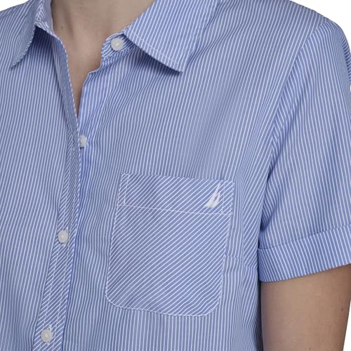 Image of Nautica Women's Button Front Short Sleeve Camp Shirt