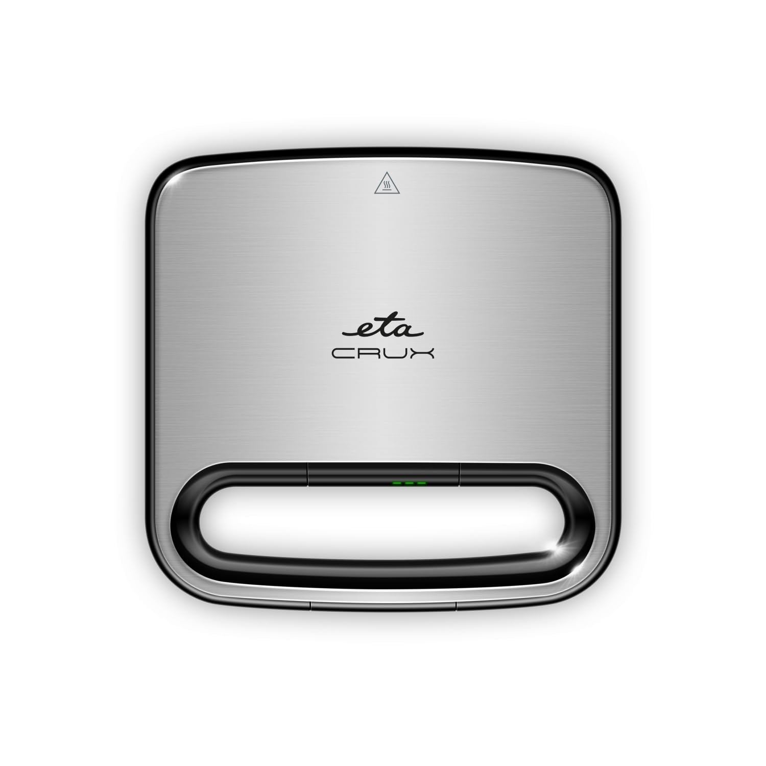 ETA Sandwichmaker Crux, placas triangulares, revestimiento antiadherente para una fácil limpieza sin quemar, 750 vatios, protección térmica