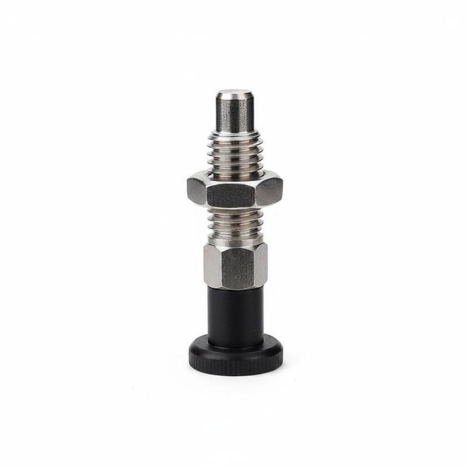 Compact Knob Plunger Precision Machined Indexing Plunger High Durability Coil Loaded Fastener Wear Resistant for Machinery, Fixtures, M8x1-25-5, Reset Ss Coarse-image-44
