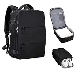 Mochila De Viagem Avião Grande Multifuncional Unissex - Mochila De Mão Com Porta USB, Compartimento para Tênis, Notebook