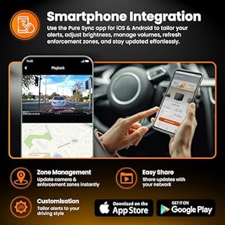 Road Angel Pure Sync Speed Camera Detectors for Cars UK - Road Angel Speed Camera Detector - Subscription Required for Use