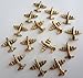 Airplane Decorative Metal Push Pins, 15 Pieces, Gold T-503AG