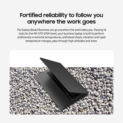 Image of Samsung 14 inch Galaxy Book2 Business Laptop Computer, i7-1260P / 16GB /512GB, Windows 11 PRO, 12th Gen Intel vPro GeForce MX570A GDDR6 2GB, ‎NP641BED-XA1US, Graphite