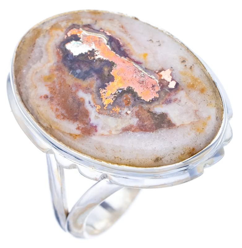 Bague jaspe naturel argent 925 StarGems anti-allergie fait main