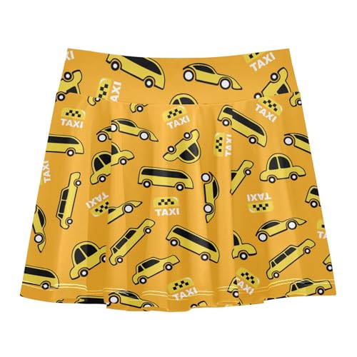 Aflyko Childish Girls' Skorts 2-in-1 Tennis Skirts with Built-in Shorts, 3-4T