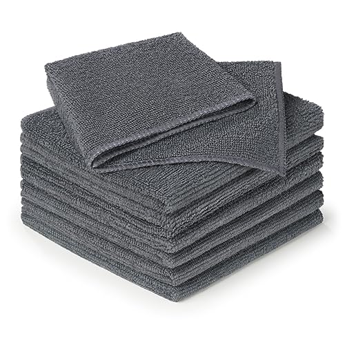 Blumtal Set de 24 paños de Microfibra 30x40 cm - paños de Cocina Antracita - paños de Limpieza de Microfibra Lavables a 60°C paños de Limpieza de Cristales - paños de Limpieza Premium paños Multiusos