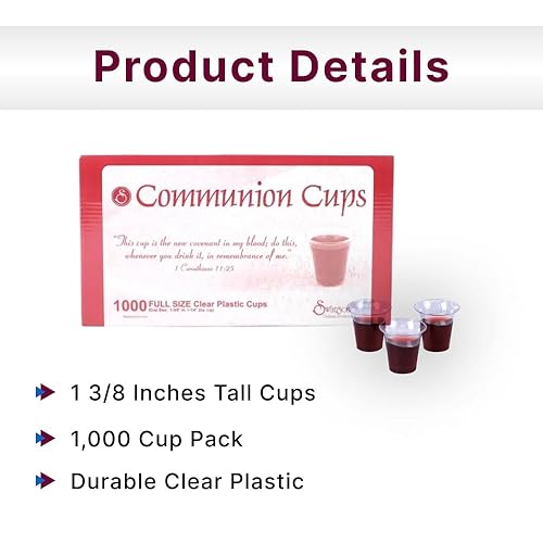 Miniatura 2 de Swanson Copas de comunión transparentes 1 38 1000 CT