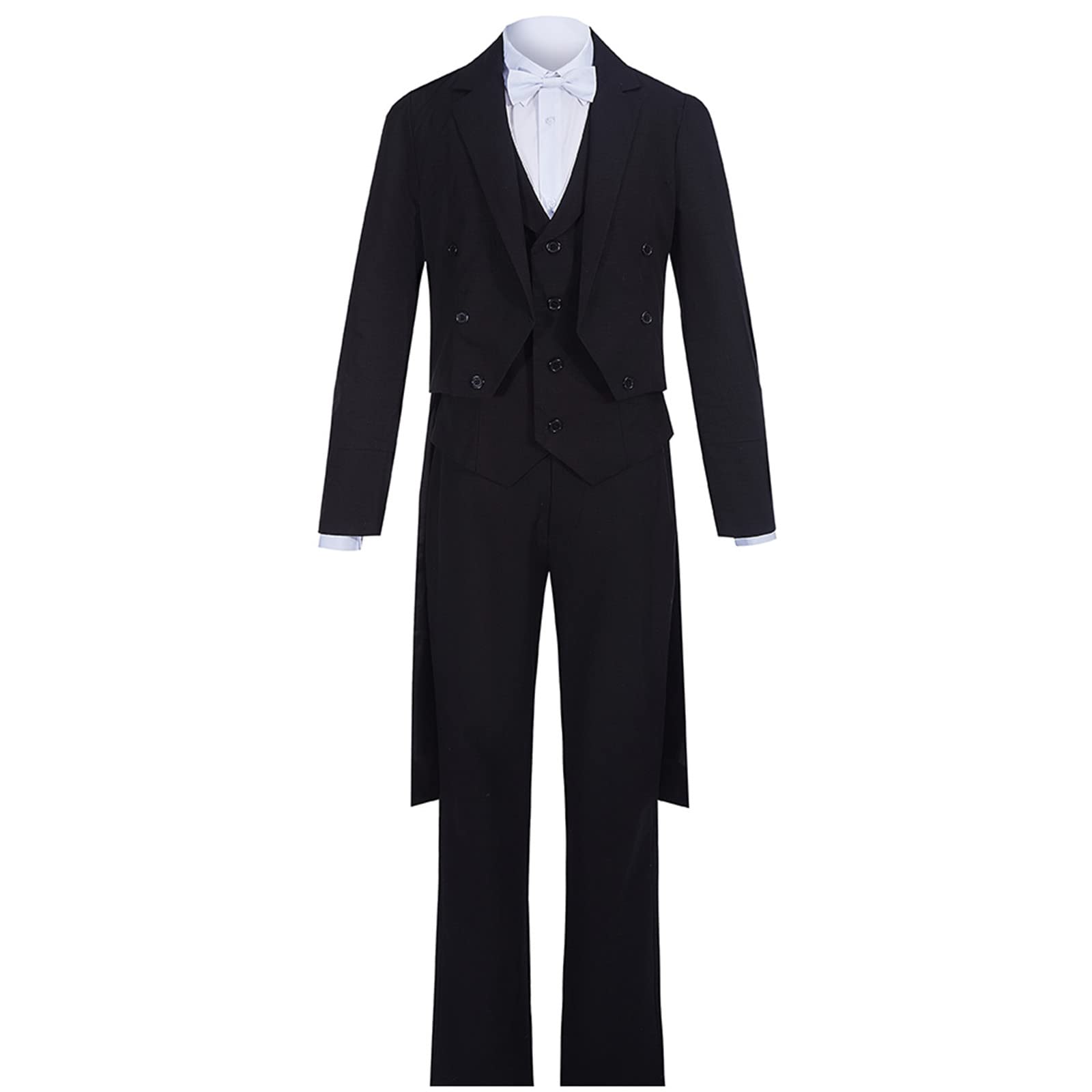 WSTCCOS Opera Eric Musical Cosplay Tailcoat Formal Uniform Adult Costume Victorian Colonial Men Women Dress Up