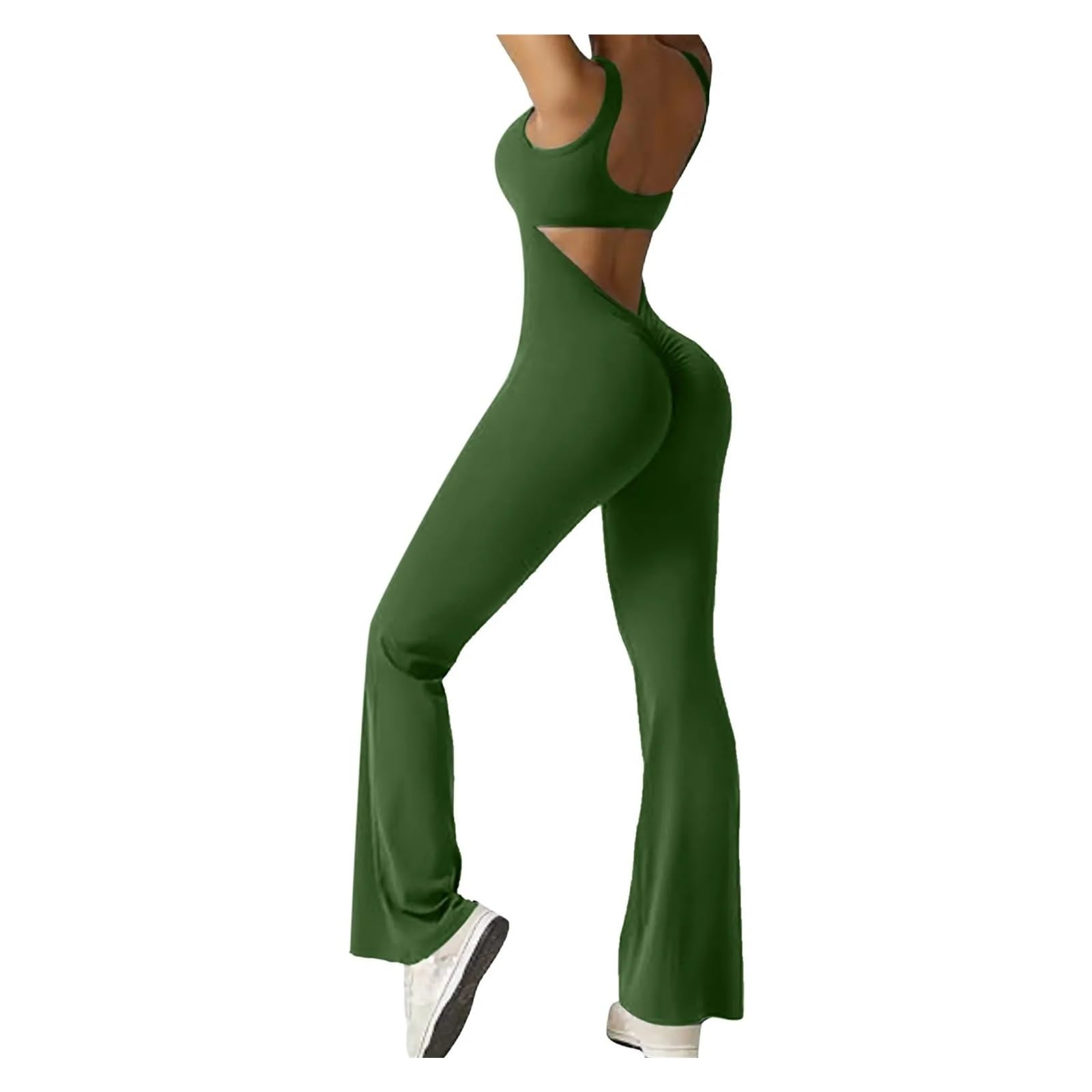 Body de manga larga for mujer, ajustado, sexy, con cuello halter, informal, for yoga, deportivo, talla grande, una pieza, largo completo, elegante, mono 25