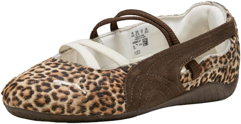 PUMA Womens Speedcat Ballet Wild Flats Casual - Brown - Image 2