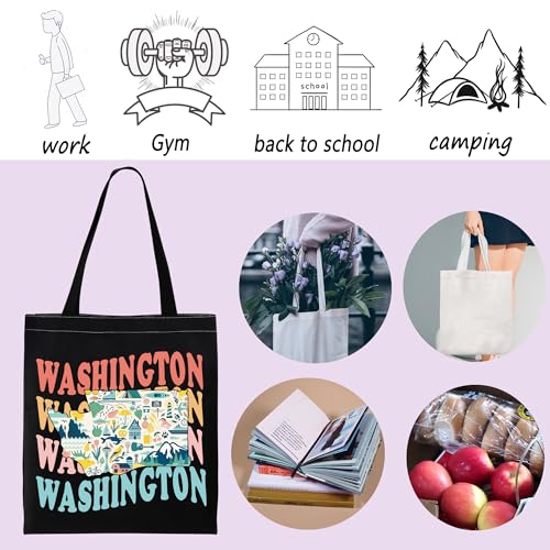 Bolsa Tote de Viaje Washington State Evergreen miniatura 4