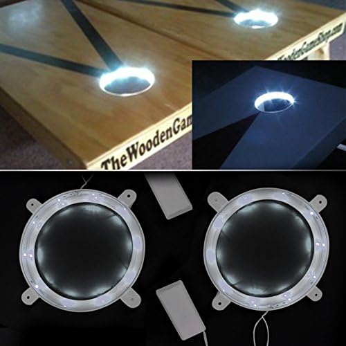 Solomone Cavalli Set of 2 Cornhole Night Light Dadhole Corn Hole Bean Bag Toss Board