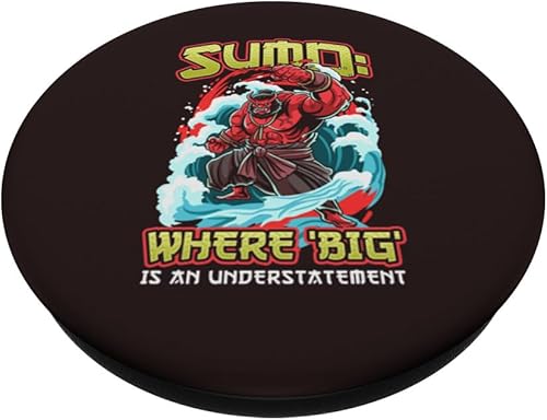 Miniatura 2 de Sumo Where Big is an Understatement Sumo Wrestlers PopSockets Swappable PopGrip
