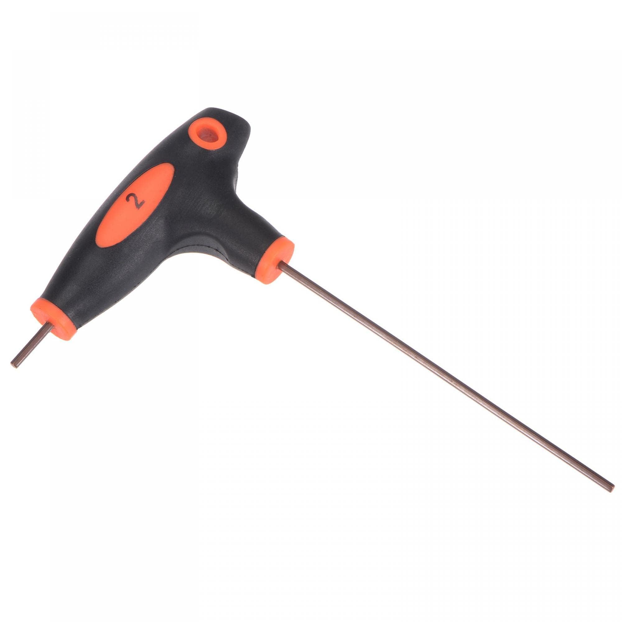 TOP-VIGOR 1Pcs 2mm Hex Key T-Handle, T Bar Dual End Wrench Spanner Allen Key for Home Repair and Mechanical Maintenance Metric S2 Steel