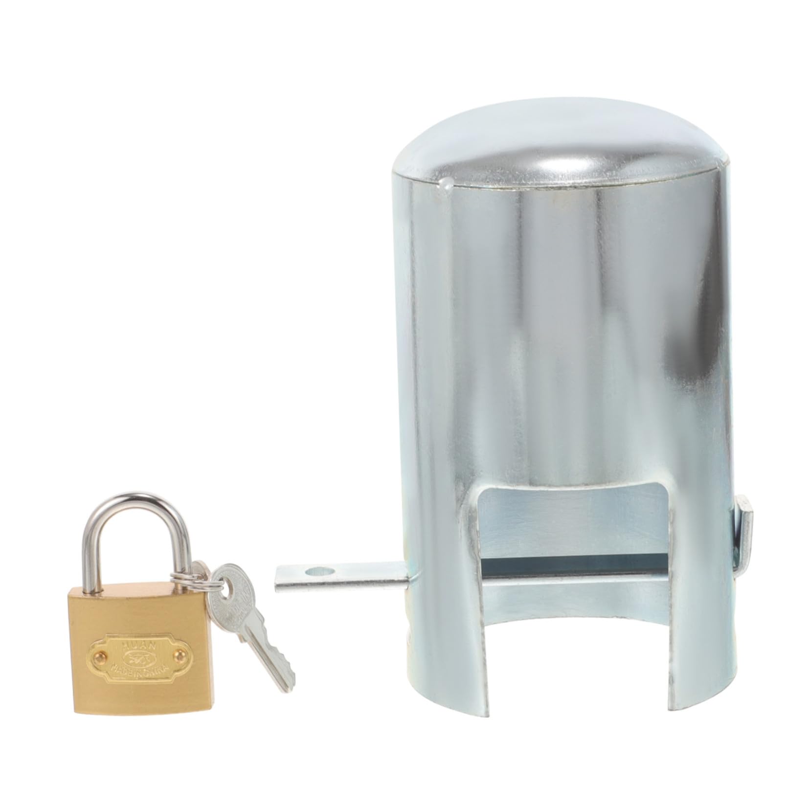 Couvercle verrouillable sécurisé pour protection robinet extérieur en fer