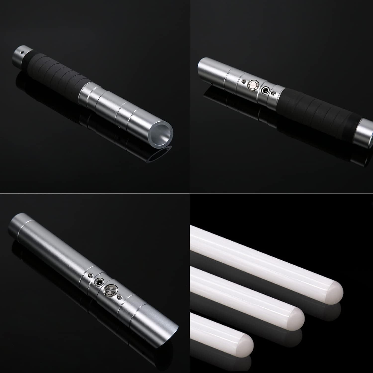 Lightsaber RGB 7 Color Metal Hilt Light Saber Swing USB Rechargeable Light Sword with Sounds Effect for Kids Adults