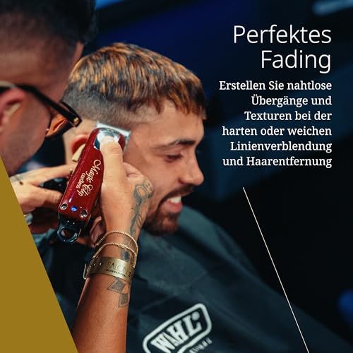 Wahl Cordless Magic Clip - Haarschneidemaschine für Blending, Rot