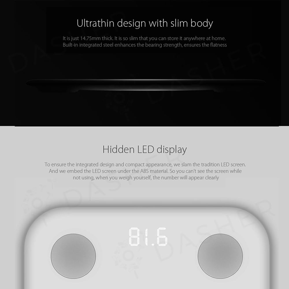 Xiaomi Mi Smart Body Fat Scale 2 Bluetooth 5.0 Bilancia Monitor Display LED
