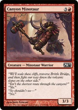 Magic: the Gathering - Canyon Minotaur (122) - Magic 2013