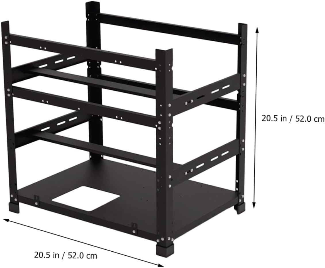 Mikikit 1set Gpu Graphics Cards Rack Frame Open Design for Easy Installation and Layout for Gaming and Mining Setups