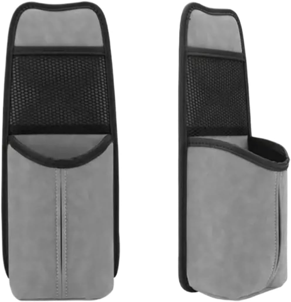 KKJOY Multifunctional Car Seat Organizer Storage Solution Compatible for Vehicles and Chairs(Black)