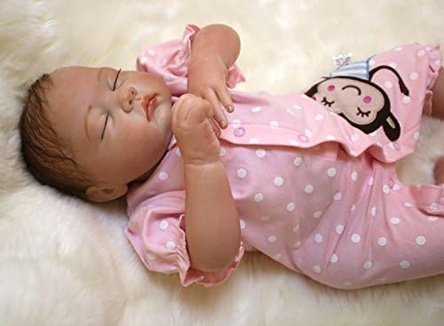 Babyfere 20'' Reborn Baby Dolls Girls Toy Lifelike Vinyl Soft Silicone Realistic Newborn Lovely Sleep Close Eyes Toddler