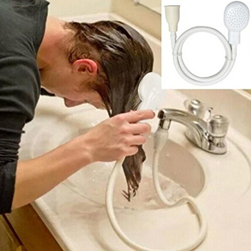 upxiang Robinet lavabo douche, tête de douche, douchette, flexible Spray drains Passoire Tuyau lavabo, laver cheveux laver douche