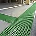 Agfabric 1x1ft Fiberglass Molded Grating 1'' Thickness Drainage Covers, Durable, Recycle, Car Wash, Wearproof, Rustless, Green, (12inx12in 1pc)