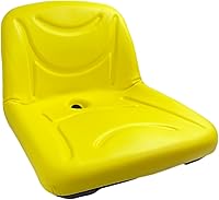 Vista 1 de E-AUC11476 DirectFit™ Asiento de respaldo alto amarillo (15") para John Deere 135, 145, D120, D125, D130, D140, D150, E120, E130, E140, E150,+++