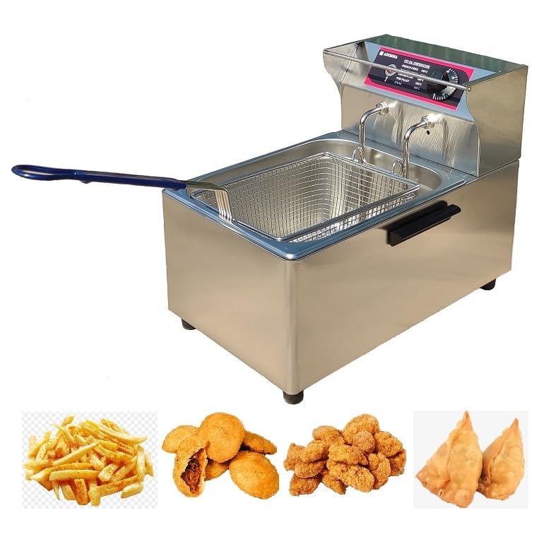Image of DF8L SGL 1800W Heavy Duty Commercial Electric Deep Fryer 8 Liters with 1 Year Warranty