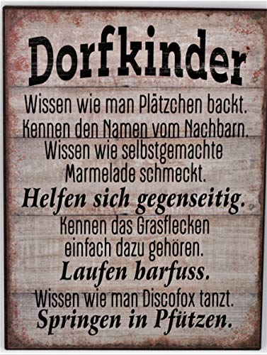 powershop11 Blechschild Dorfkinder 40 x 30 cm Cover