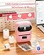 Phomemo M110 Tragbarer Etikettendrucker Beschriftungsgerät Selbstklebend, Labeldrucker Bluetooth Thermo Etikettendrucker Label Maker,für Barcode,Einzelhandel,Foto,Kleidung,für Android & iOS -Rosa